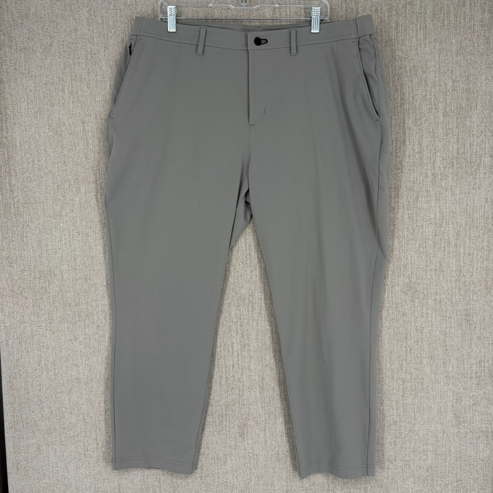 Public Rec Pants 40x28 Gray Gamechanger Performance‎ Chino Golf Stretch 5-Pocket